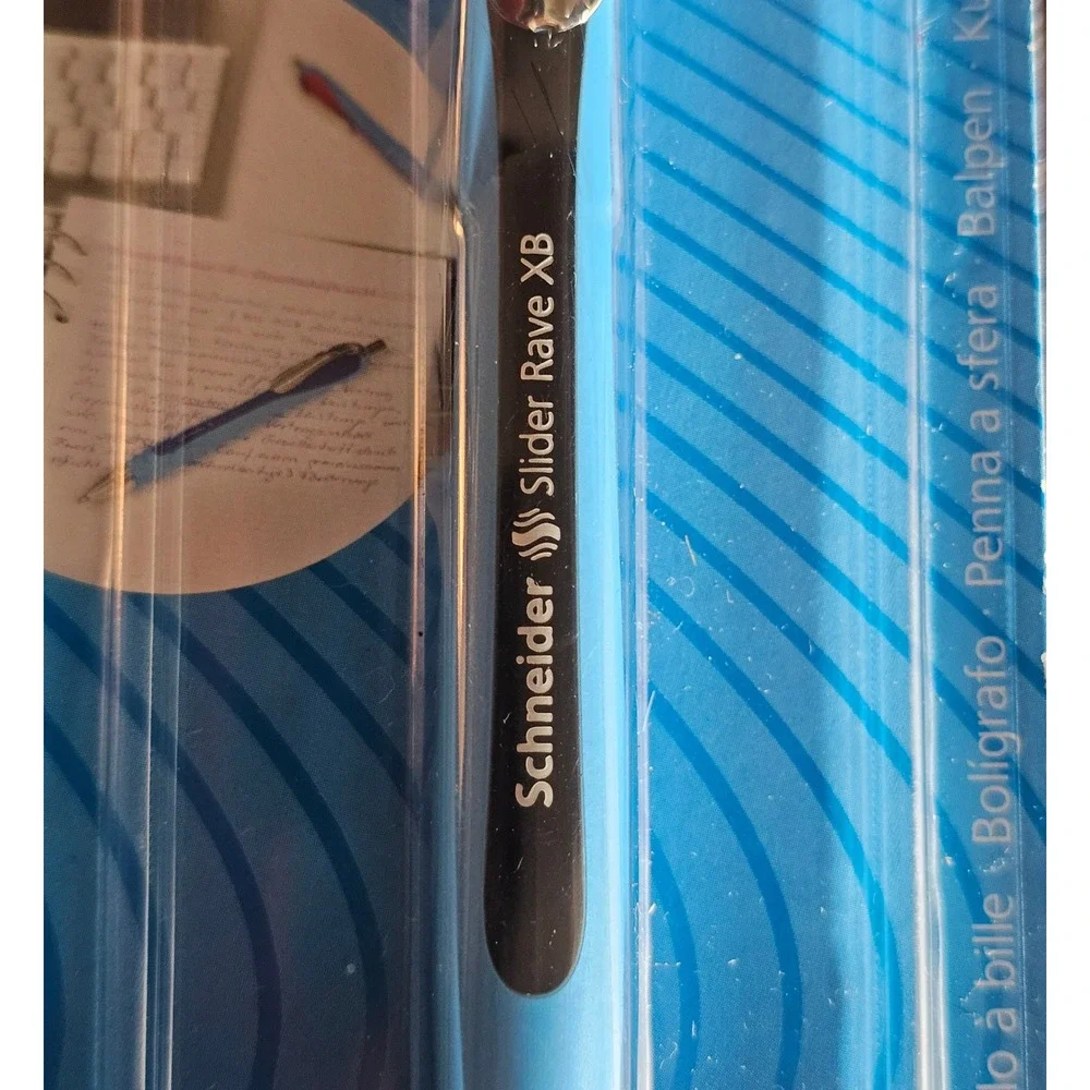 Schneider Slider Rave XB Retractable Ballpoint Pen Black Ink Blue Body 73251